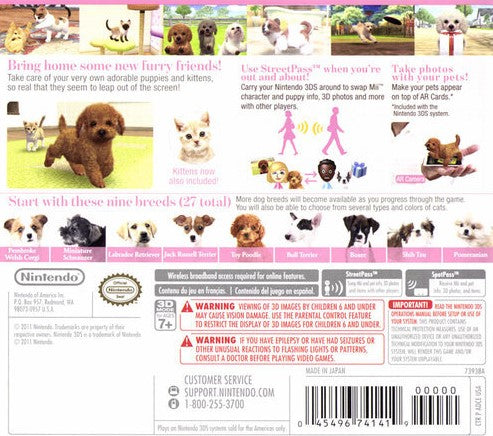 Nintendogs + Cats:  Toy Poodle and New Friends