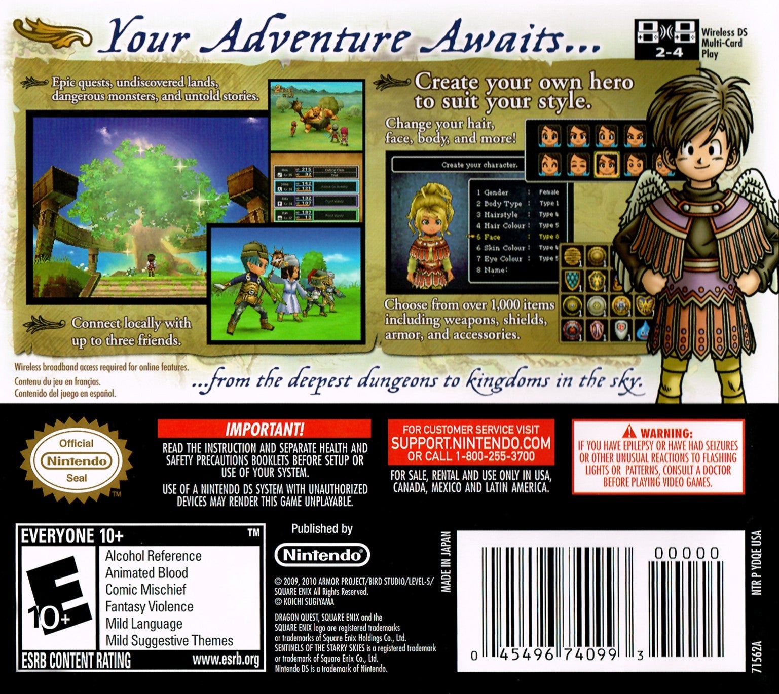 Dragon Quest IX: Sentinels of the Starry Skies | DS | CaveGamers