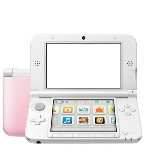 Nintendo 3ds xl shop pink and white