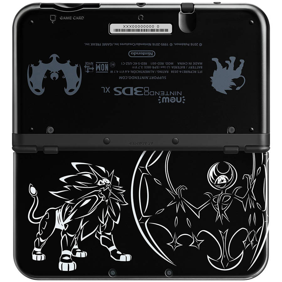 New Nintendo 3DS XL - Solgaleo Lunala Black Edition