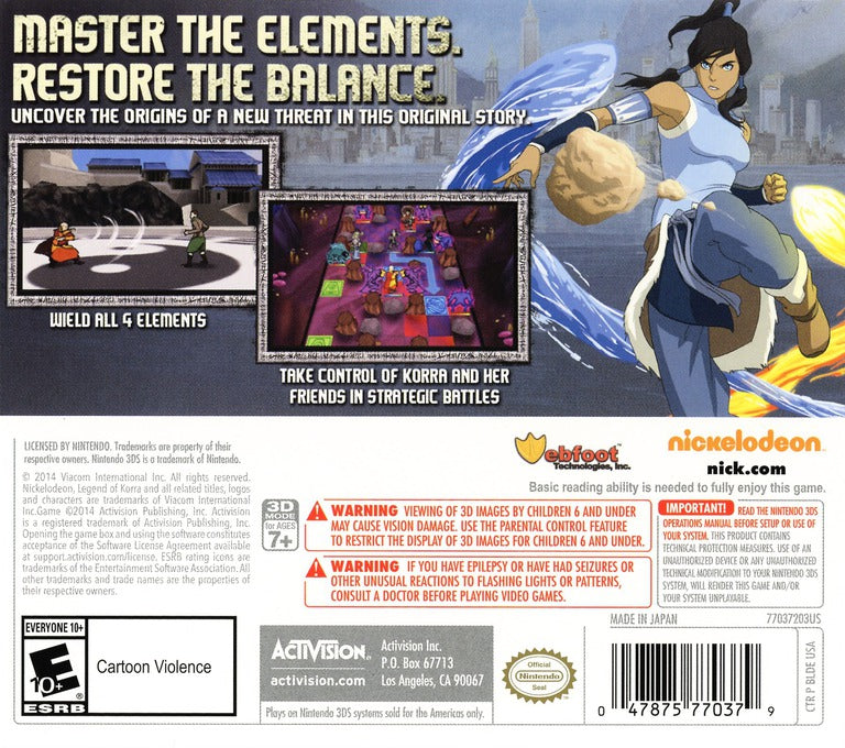 Legend of deals korra 3ds game